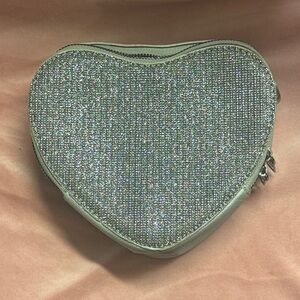 Silver Heart-Shaped Women's Bag comes with 2 pair of glasses (non prescription)
